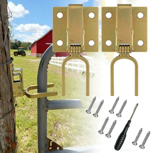 Instant Locking Gate Latch Heavy-Duty One-Hand Gate Latch with Screwdriver