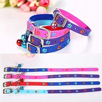 PSK PET MART- Whelping Collars with Bell for Cat Kitten/Ferret/Rabbit/Puppy, X Small (Colour May Vary)