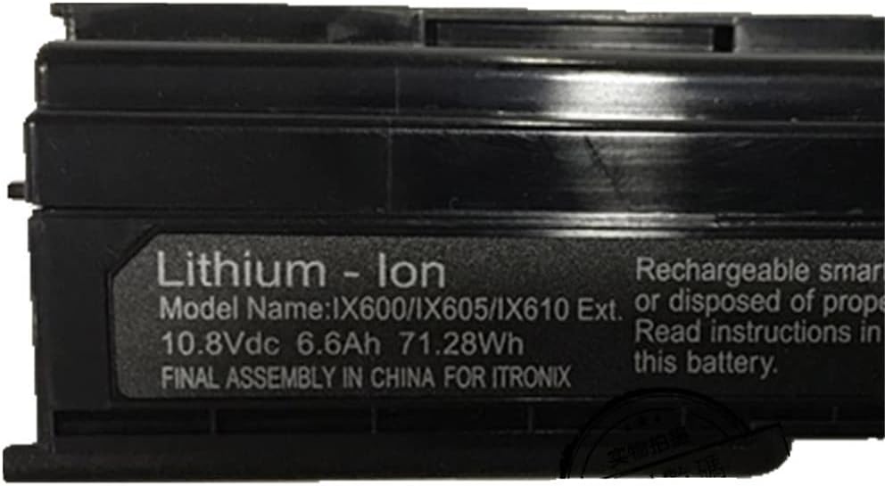 互換 ITRONIX IX610 71.28Wh 10.8V ノート電池 GD6000 IX600 IX605 IX610 シリーズ