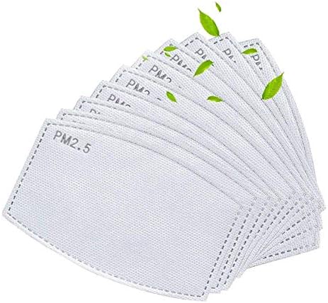 10Pcs Activated Carbon Filters Meltblown Non-Woven Cloth 5 Layers Filter for Cotton Adjustable Reusable