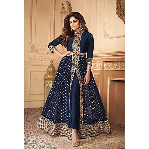 Eid Special Stitched Slit Anarkali Gown Pakistani Indian Designer Anarkali Shalwar Kameez Suits2