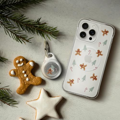 Image of CYRILL Shine with Key Ring Designed for AirTag Case (2021) - Parent, Crystal Clear Gingerbread