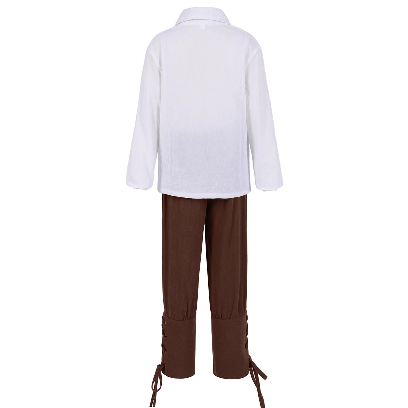 Generico Bambini, Ragazzi Set Medievale Camicia Pantaloni Alla Caviglia Costume Di Halloween Per Top E Pantaloni Scozzesi Giacobiti, Ideale Per Le Vacanze