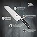Zelite Infinity 7 Inch Santoku Knife - Japanese Chef Knife with Deep 53mm Blade; Japanese AUS-10 Super Steel 45-Layer Damascus Kitchen Knife with Tsunami Rose Damascus Pattern - Luxurious Gift Box