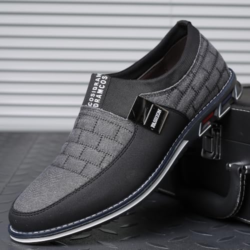 Image of COSIDRAM Mens Casual Dress Shoes Business Office Comfort Walking Sneakers | Exquisite quilted stitching upper, lightweight flexible build, suitable for everyday wear and casual outings