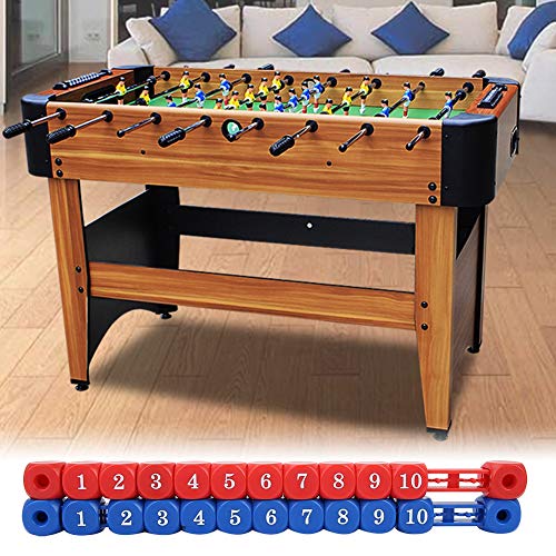 Image of Alomejor 2pcs Table Football Counter Blue Red 10 Numbers Scoring Score Counter Indicator for Standard Foosball Tables
