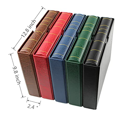 Mudor 4 Ring Classic Binder ,Empty Binder Albums Stockbook For Stamps, Documents, Coins, Bank Notes Classic Binder (Green) #TOP5