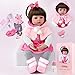 ZIYIUI Bambole Reborn Bambino 18 Pollici 48Centimetri Realistico Bella Reborn Bambino Molle Silicone Vinile Ragazza Simulazione Bambini Giocattolo Reborn Bambole