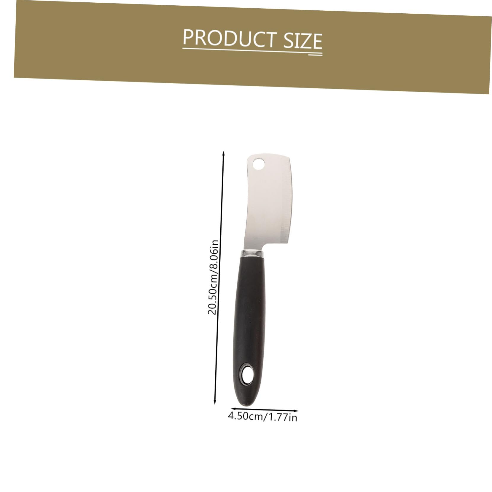 Garneck 2pcs Mini Cheese Cutters Stainless Steel Kitchen Knife Fruit Vegetable Slicer Easy to Clean