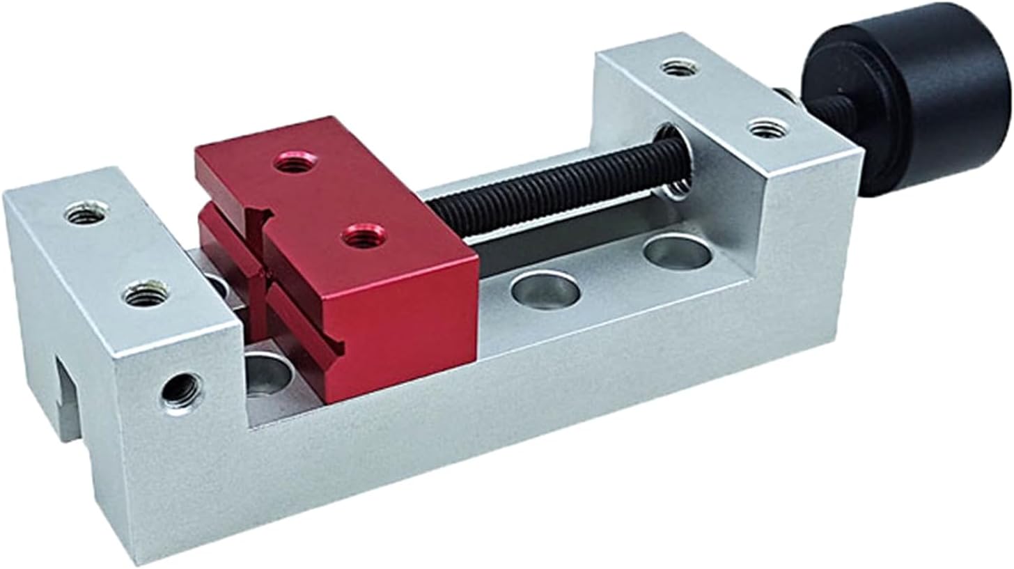 Functional Miniature Drill Press Vices Benche Vise Aluminum Flat Clamp Fixing Tool Clamp for Accurate Carving Projects Industrial Benches Vise