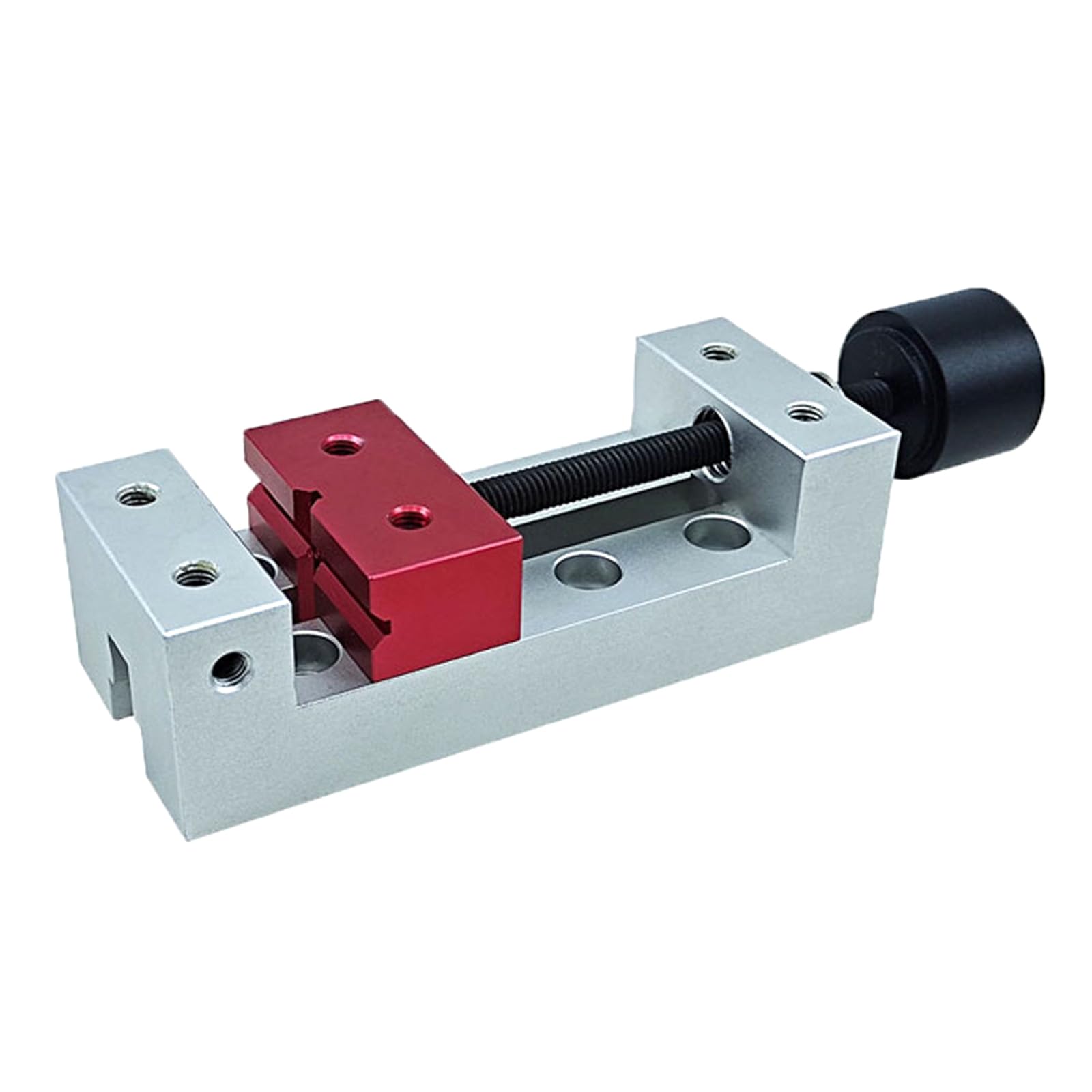 Kalttoy Sturdy Machines Vise Tool Aluminum Flat Clamp Miniature Drill Press Vices Benches Vise For Parallel Table And Carving Accurate Benches Clamp