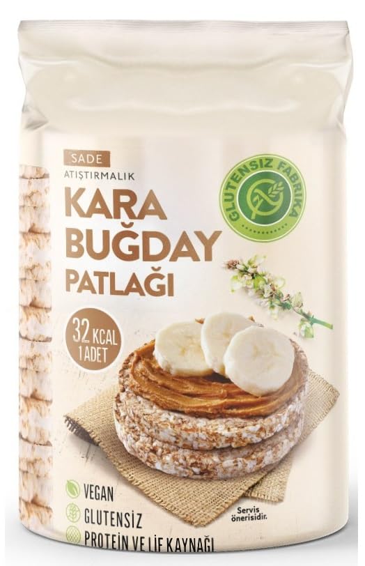 Karabuğday Patlağı Sade 1 Paket Glutensiz Vegan Sade 100 Gram