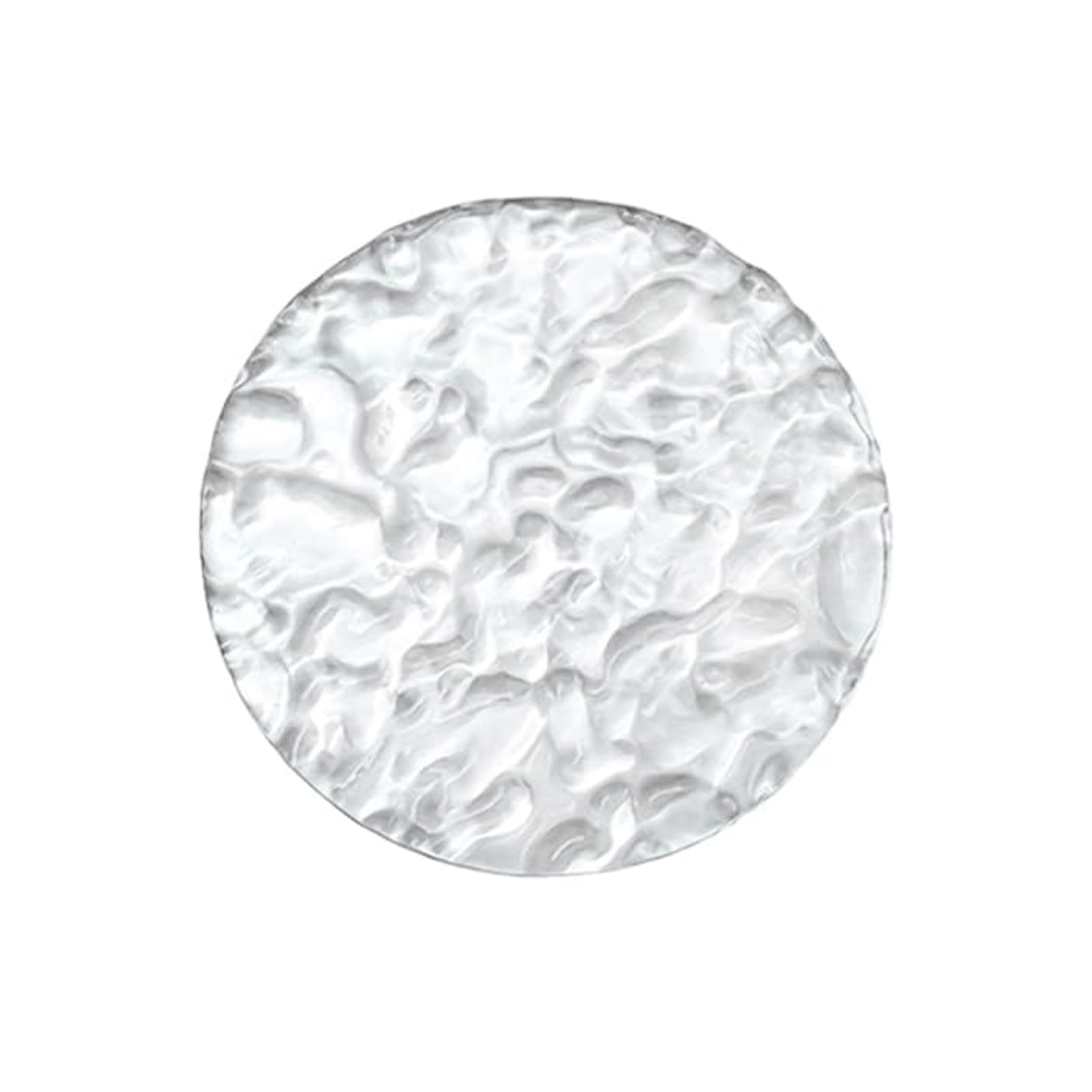 YDHSIKK Wave Ripple Sheet Acrylic Sheet, Clear Acrylic Wave Ripple Sheet Round 100-300mm Diameter 5mm/10mm Thickness(5mm,200mm)