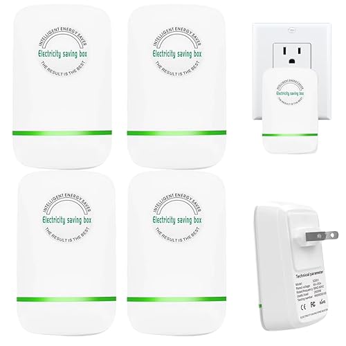 Power Saver Electricity Saving Device, Professional Energy Saving Device Electricity Saving Box US Plug 90V-250V 30KW (4 Pack)