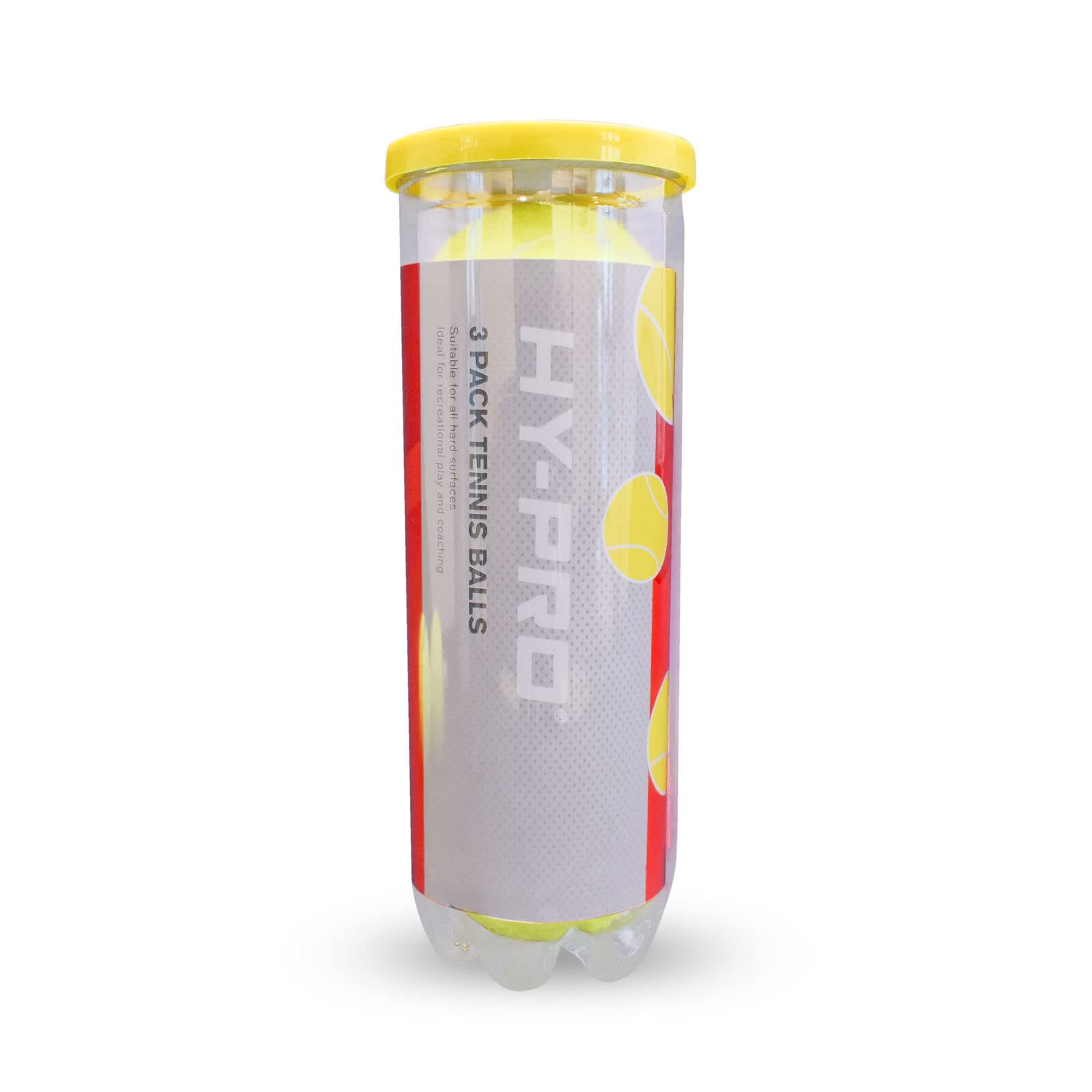 3 Packs Hy-Pro All Court Tennis Balls 9 Balls In Total - Durable, Quality Bounce