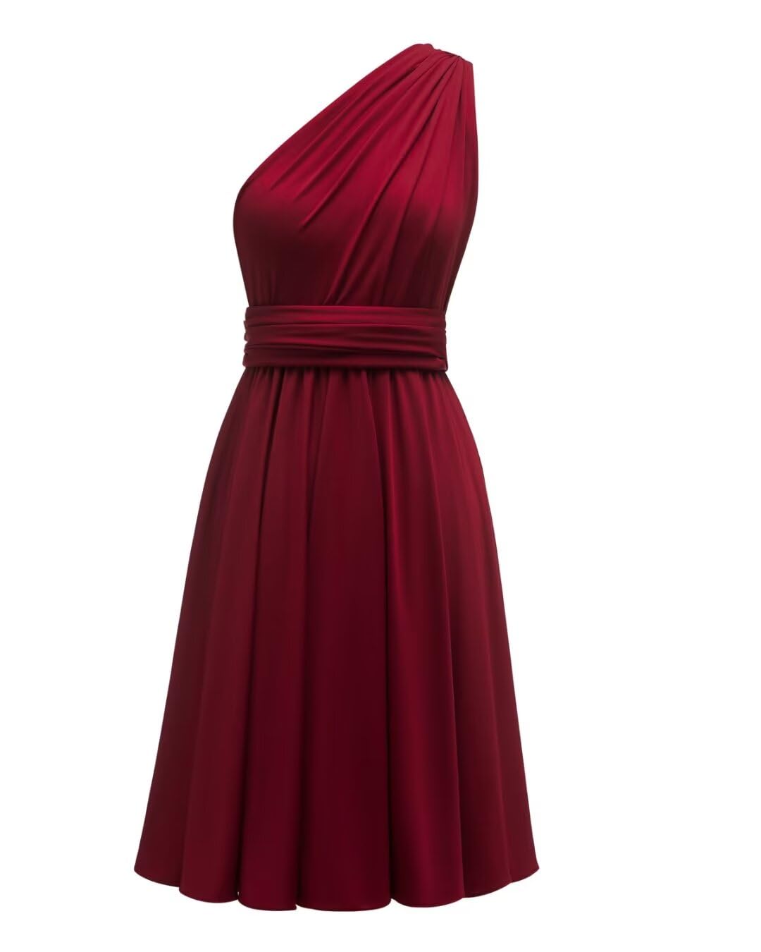 Short Infinity Dresses for Bridesmaids with Bandeau Convertible Transformer Multiway Twist Wrap Bridesmaid Dresses