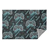 litebear Colorful Joystick Game Fluorescent Pillow Blanket Throw Blanket, Lightweight Cozy Couch Bed Travel Blanket (65 x 55 inches)