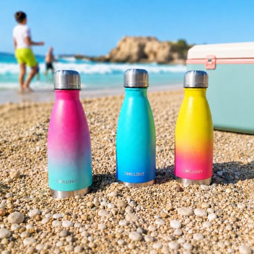 Image of CHILLOUT LIFE 12oz Kids Insulated Stainless Steel Water Bottle, Leak Proof