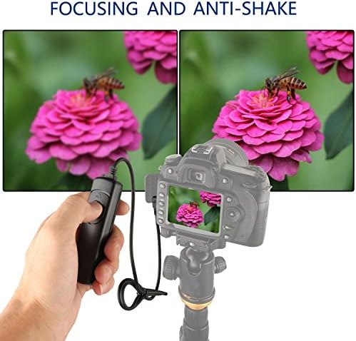 CamRebel Shutter Release Control Cable Switch Replaces RS-60N3 for Canon 5DII 5DIII 5D 5D Mark IV 7D 6D Mark II 7D Mark II