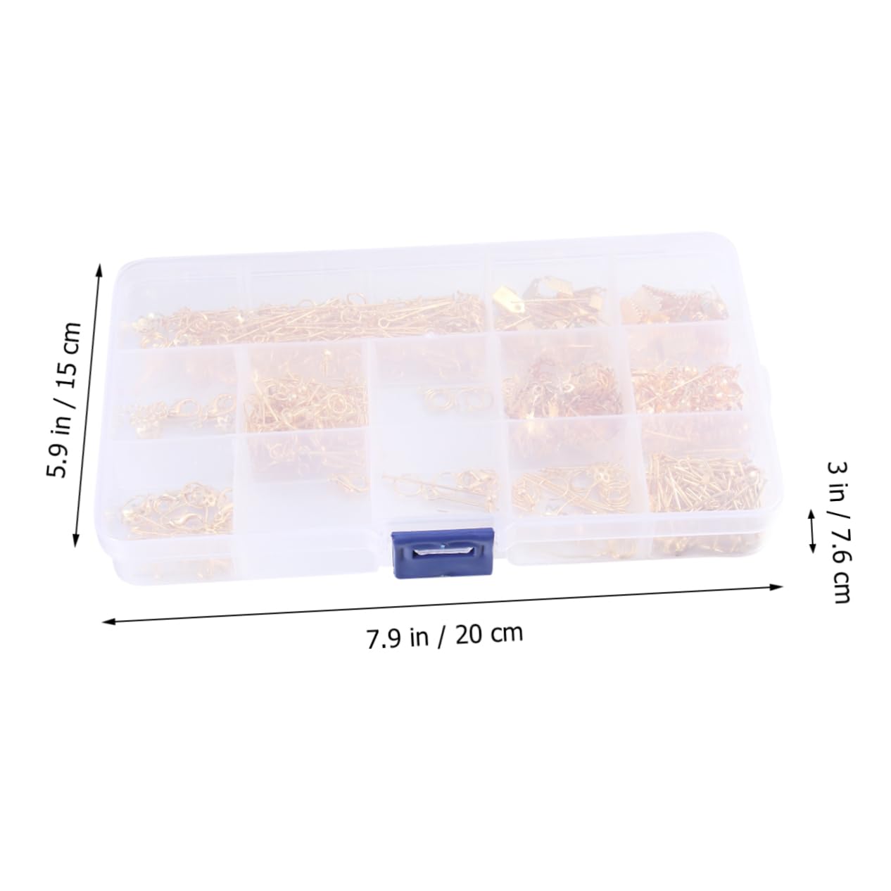 Tofficu 768pièces Kit Outils Pour Création De Bijoux Pinces Aiguilles Anneaux Et Boucles Boîte De Rangement à Compartiments