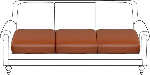 Funda de cuero sintético para sofá, funda elástica impermeable para asiento de sofá, fundas de sofá de piel sintética, repuesto de sillaprotector de