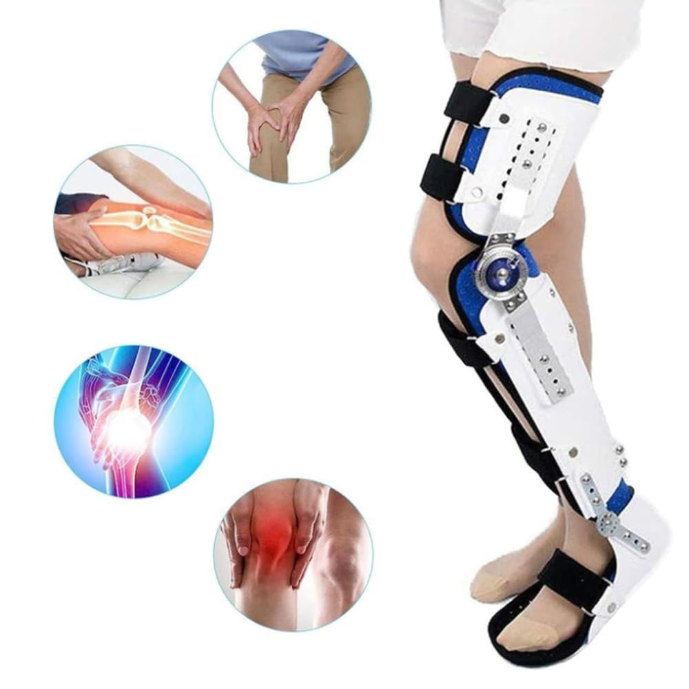 Verstellbare Knie-Fixierungsschiene, Bein Fuß Orthopädie Schiene, Immobilisator der unteren Extremitäten, Patienten-Knöchelschutz