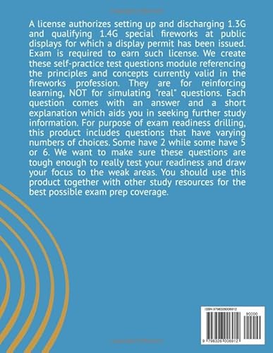 Ohio Type I - Fireworks Exhibitor & Pyrotechnics Exhibitor License Exam Self Practice Review Questio