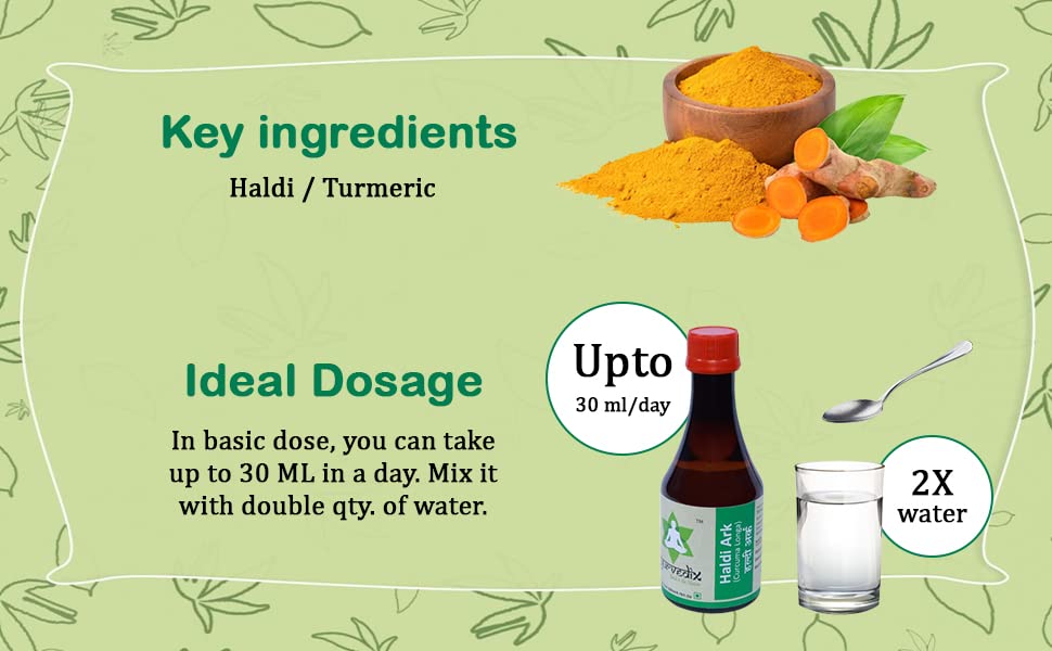 Image of Haldi Ark 200 ml | Turmeric (Curcuma Longa) Hydrosol | Natural Antioxidant Support for Skin & Joint Wellness | Ayurvedic Herbal Liquid | FSSAI Certified