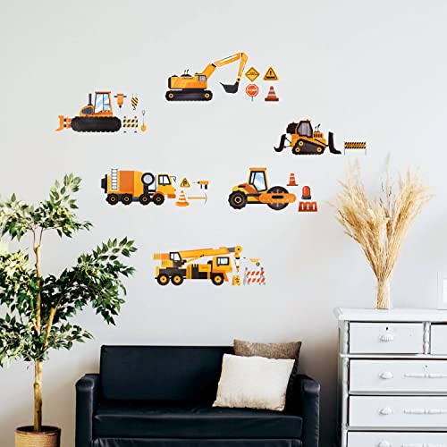 36PCS Construction Truck Stickers, Transportation Vehicle Stickers Make ...