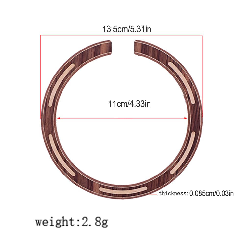 Gitarrensaiten, Rosette, verschleißfest, Palisander, eingelegt, DIY-Zubehör, professioneller Aufkleber, Schalllochrosette, Musikinstrument, 10 Stück