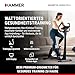 HAMMER Ergometer Varon XTR II, Fitnessbike, Heimtrainer für Zuhause mit tiefem Einstieg, XL-Display, 16 Trainingsprogramme, Bluetooth Anbindung, kompatibel mit Kinomap & Zwift