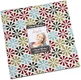 Moda Fabrics Peppermint Bark Layer Cake, 42-10'' Precut Fabric Quilt Squares by BasicGrey