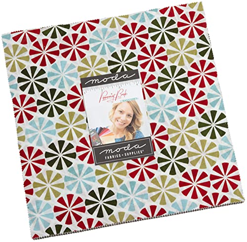 Moda Fabrics Peppermint Bark Layer Cake, 42-10'' Precut Fabric Quilt Squares By Basicgrey #TOP6