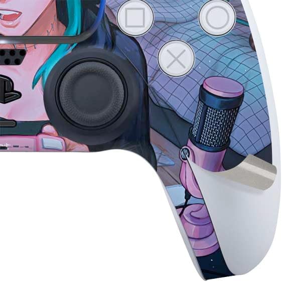 Skinit Decal Gaming Skin Compatible with PS5 Slim Digital Edition Bundle - Officially Licensed Anime Catgirl Gamer Nerd by Ivy Dolamore Design