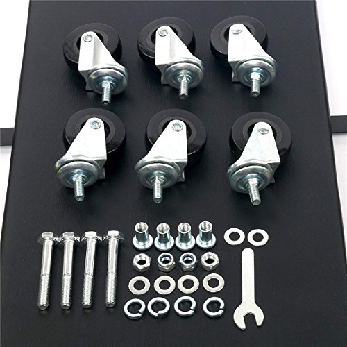 FreeTec Faltbar Rollbrett Werkstattliege 2 in 1 Sitz bis 150kg Platzsparender 40 Zoll 360° Lenkrollen Rolliege Werkstatthocker