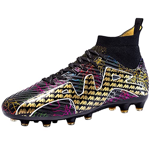Rokiemen Fußballschuhe Herren High Top Spike Cleats Jungen Outdoor...