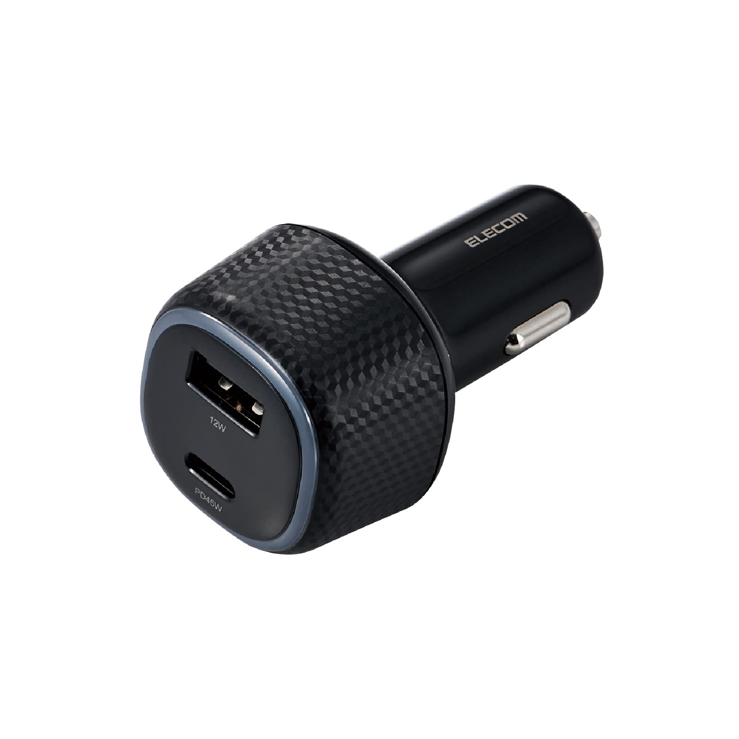 エレコム シガーソケット USB PD対応 45W 2ポート USB-C USB…