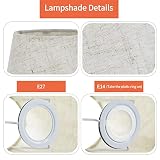 EASTLION 5.5" E14 śrubowy abażur z tkaniny do świeczników żyrandol małe światło wiszące abażur do lampy ściennowej, len