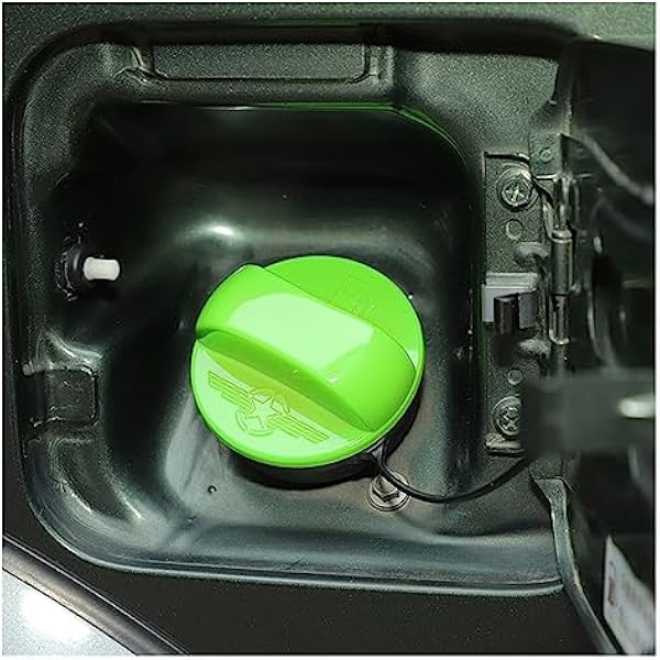1 sztuk akcesoria samochodowe ABS wewnętrzna pokrywa zbiornika paliwa pasuje do Suzuki Fit for Jimny JB64 JB74 2019 2020 2021 2022 (kolor: zielony)