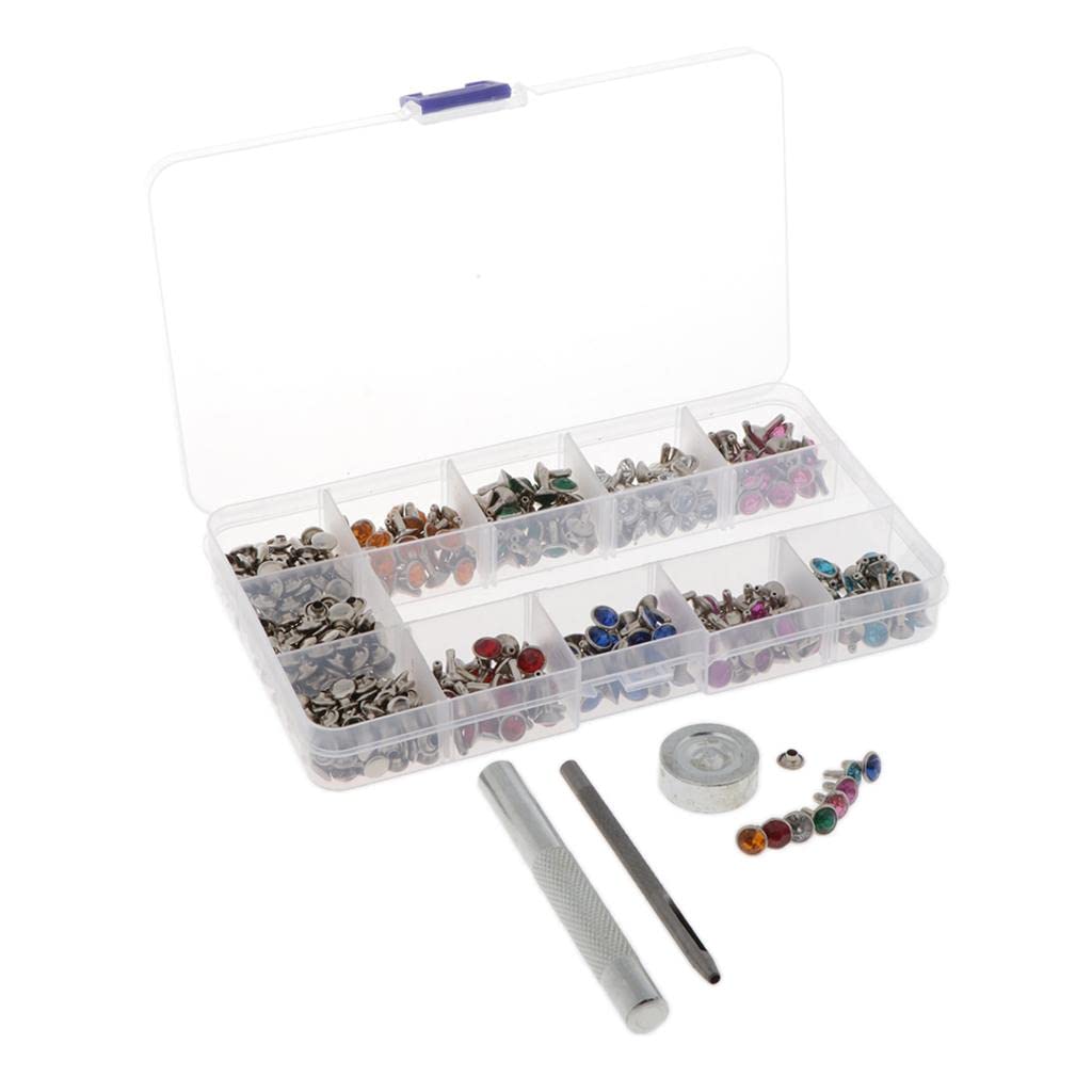 Rivets creux pour bijoux et maroquinerie en boîte de 240 pièces