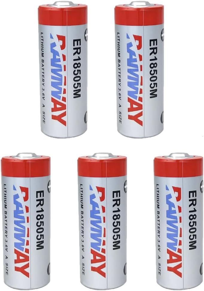 5 PCS 3.6V 3500mAh A Size Lithium Battery for ER18505M Battery Non Rechargeable