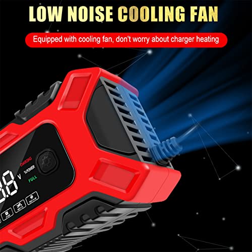 Sinotrack Car Battery Charger 6-Amp, 12V Smart Fully Automatic Battery Charger Maintainer Trickle Charger For Car Truck Motorcycle Lawn Mower Boat Marine Lead Acid Batteries 12 Volt #TOP6