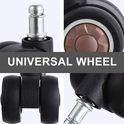 Rodas giratórias TEHAUX 5 peças sem ruído resistentes ao desgaste universal para móveis e carrinho d