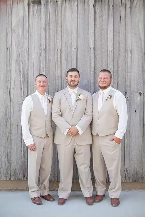 Men's Linen Suits for Wedding 2 Piece Linen Suit Beach Wedding Groomsmen Linen Suit Slim Fit Summer Wedding Suit3