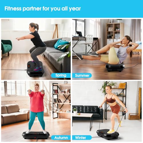 Image of SoftGym Vibration Plate Exercise Machine for Lymphatic Drainage & Fitness
