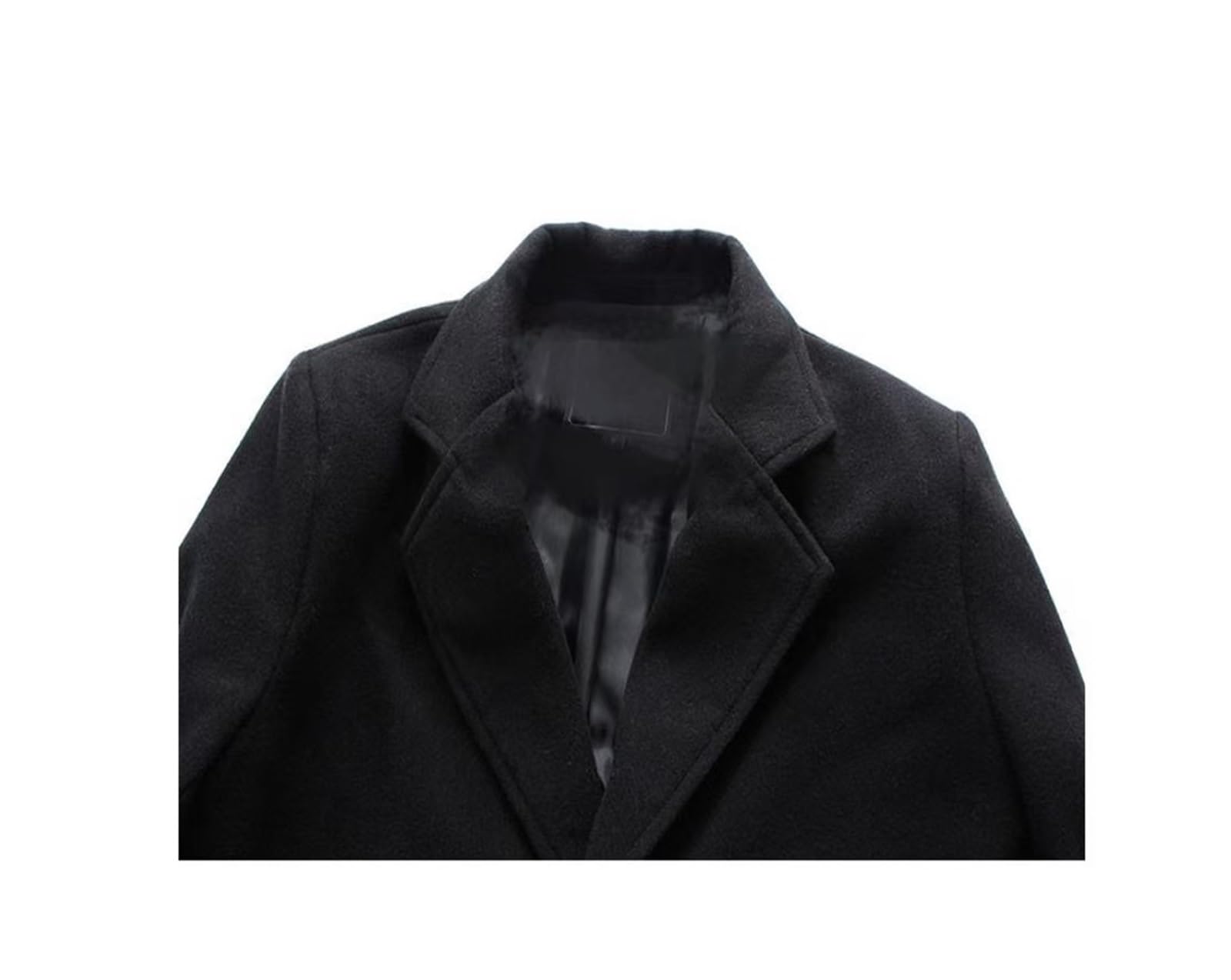 SIYAN Mantel Herren A Wollmantel Elegant Wintermantel Trenchcoat Herrenmantel Winterjacke Freizeit Übergangsmantel Slim Fit Herren-Mäntel Mit Taschen, M - 4XL(Navy Blue,L)
