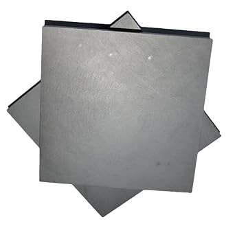 2 Pcs High Pure Carbon Graphite Electrode Plate, 100x100mm Pyrolytic Graphite Sheet, Panel for Mould DIY100 * 100 * 6mm