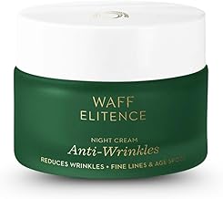 WAFF Elitence Anti-Wrinkle Night Cream | Reduces Fine Lines, Wrinkles & Age Spots | Deep Hydration with Cullen Corylifolium (Babchi) | Natural Anti-Aging Formula | For All Skin Types | 100g