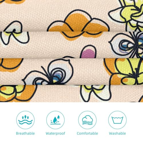 Tablier de cuisine floral multicolore taille unique avec 4 broches