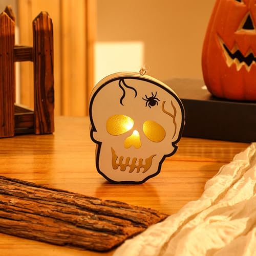 Luzes de Halloween, decoração com luz de abóbora de Halloween, Lâmpada de noite de Halloween linda e